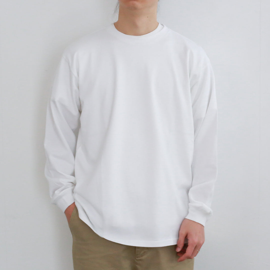 26SS】AURALEE LUSTER PLAITING L/S TEE 