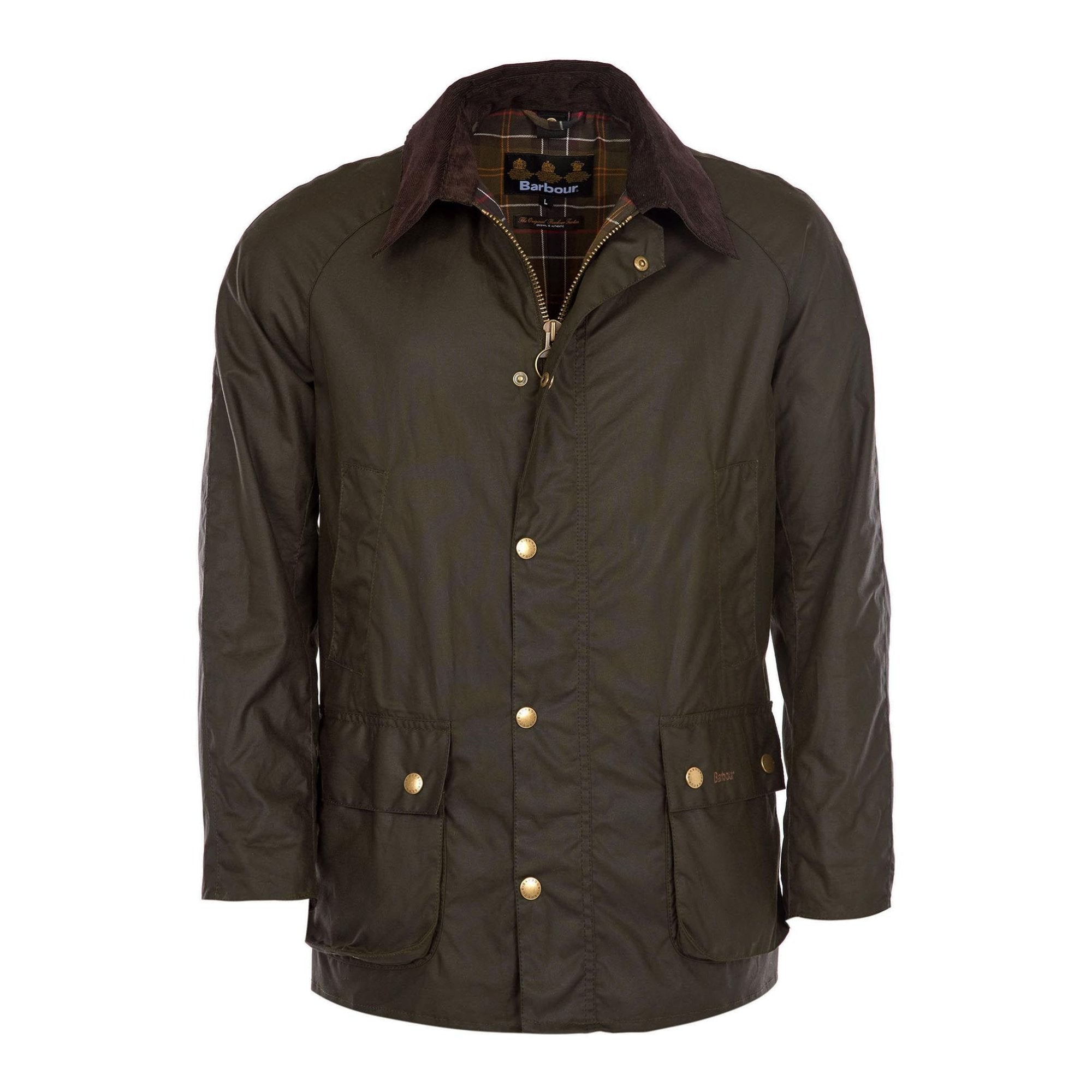 HENRY SARTORIAL X BARBOUR Ashby Wax Jacket OLIVE