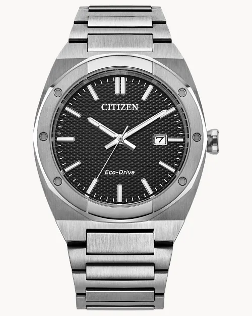 Sport Luxury Black Dial Stainless Steel Bracelet BM7660-54E | CITIZEN