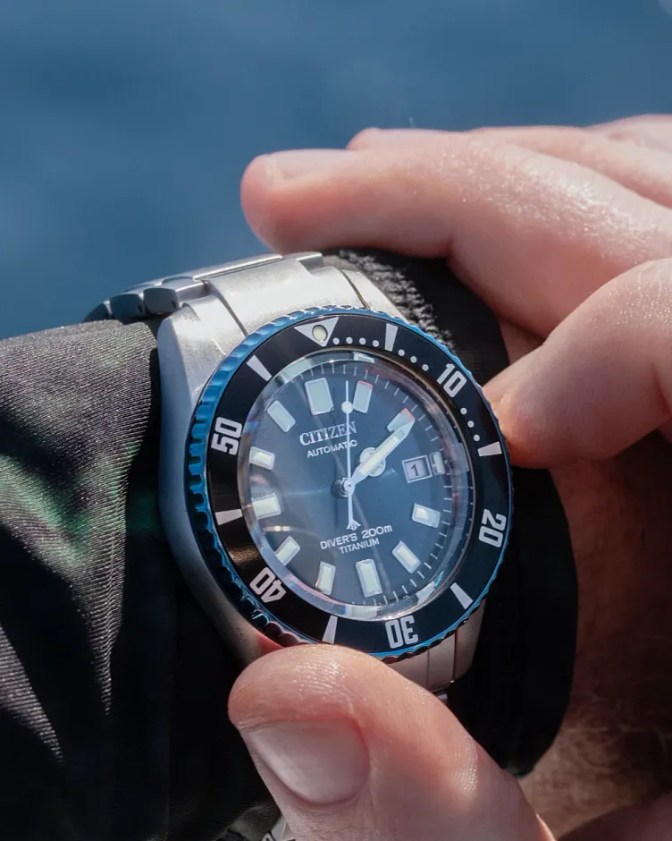 Promaster Fujitsubo Blue Dial Super Titanium with Platinum DLC