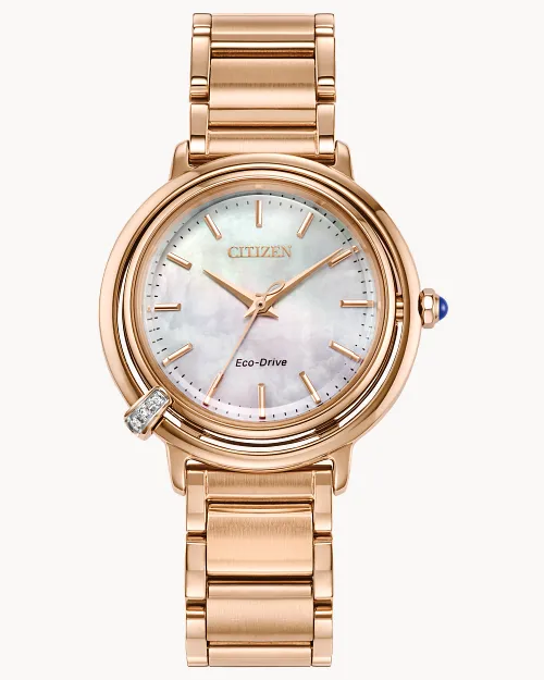Citizen L Arcly White Dial Stainless Steel Bracelet EM1098-68D