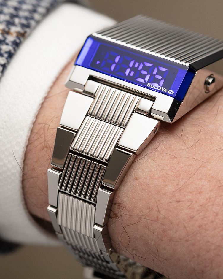 Bulova Computron Silver Blue Dial Archive Series Watch | Bulova