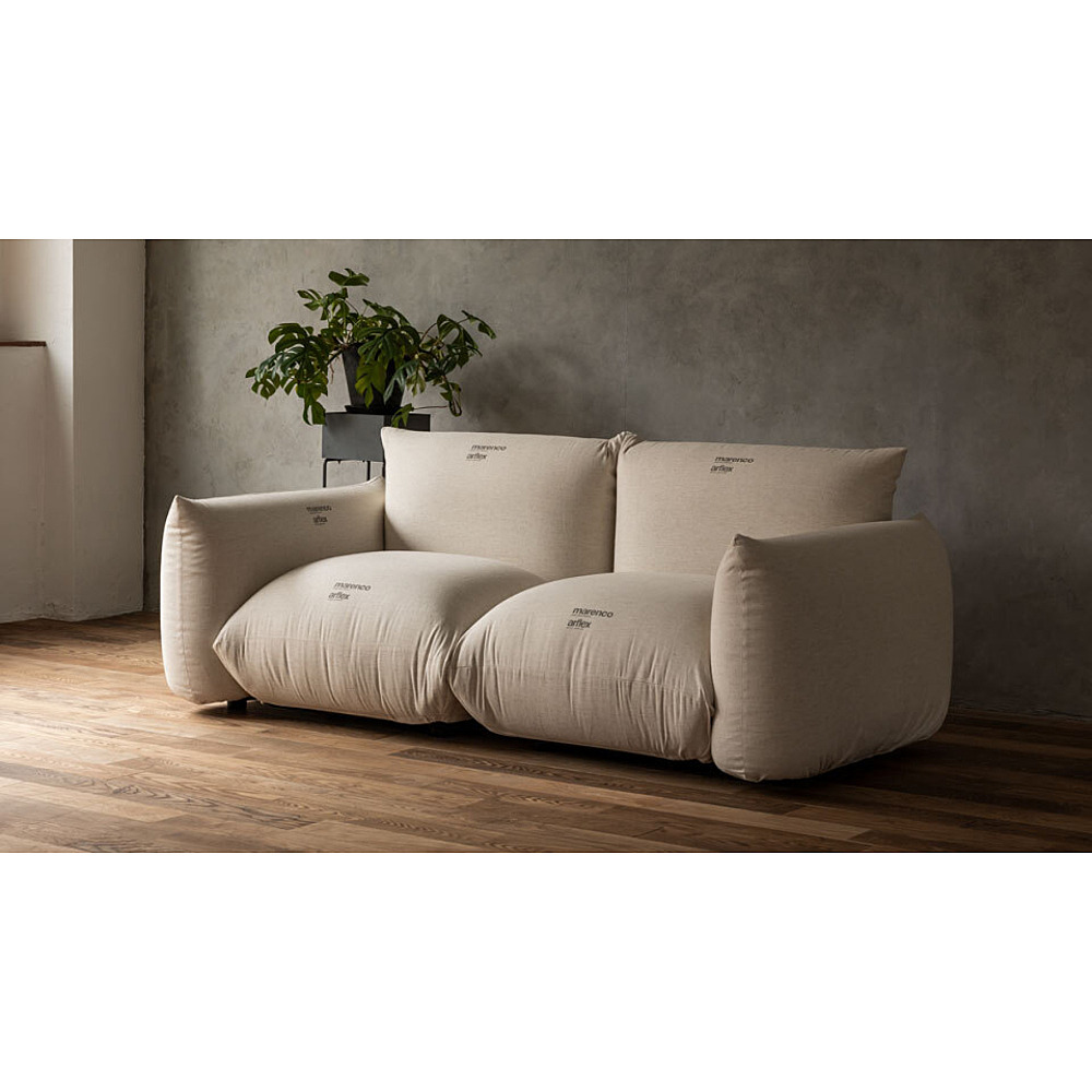 専用◯③arflex アルフレックス マレンコ 本革 レザー 3人掛けソファ