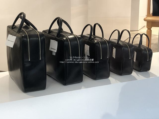 コムデギャルソン 青山店限定 吉田カバン（黒）レザーバッグ（吉田克幸