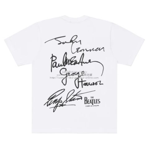 コムデギャルソン ビートルズ限定Tシャツ-サイン風-