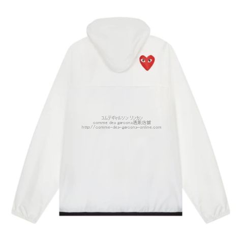 プレイ コムデギャルソン × K-WAY（ケーウェイ）フルジップ・プル
