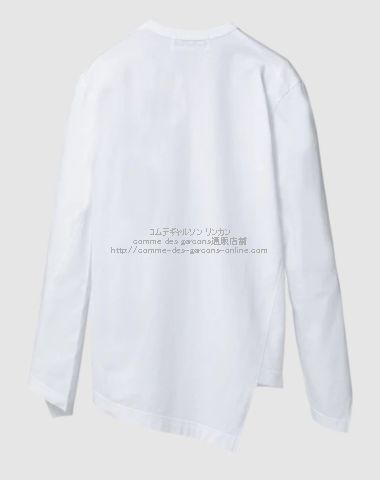 CDGコムデギャルソン 長袖Tシャツ ツイスト-捻じれデザイン