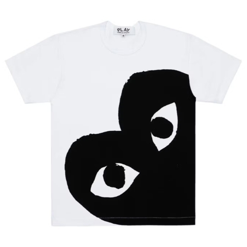Comme des Garcons PLAY Big Heart White/Black T shirt