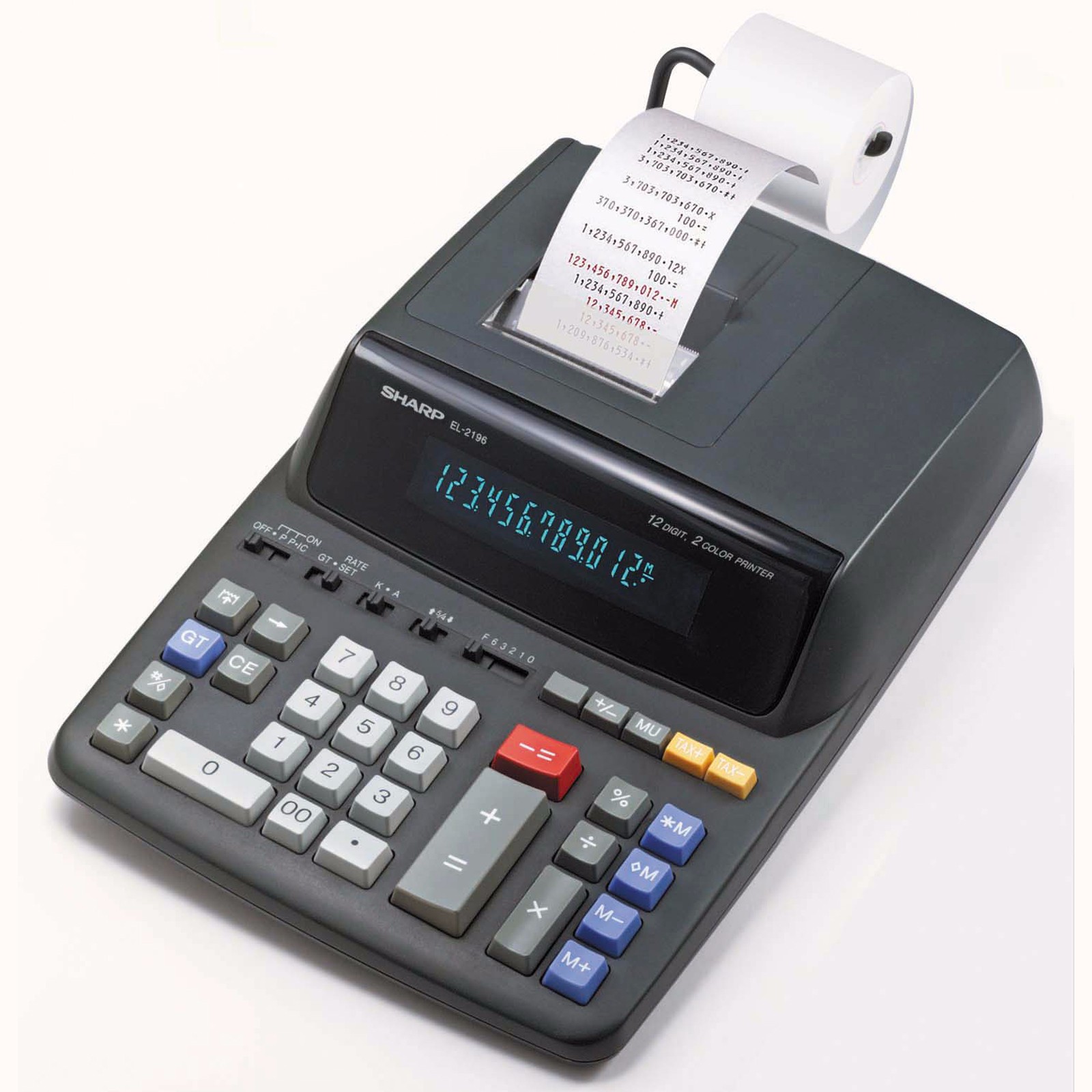 Sharp Calculators EL-2196BL 12-Digit Printing Calculator