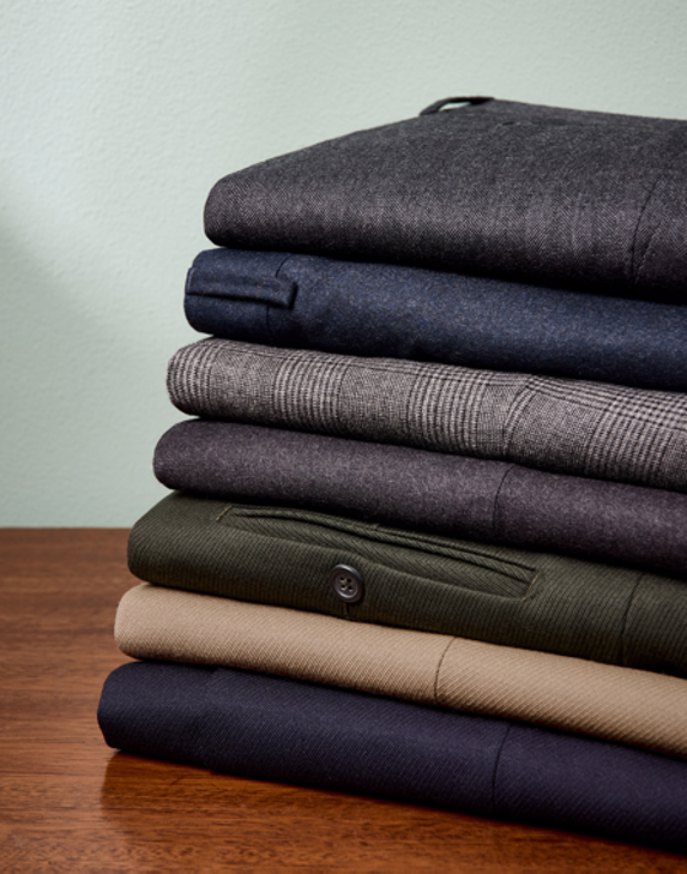 Cavalry Twill Trousers - Dark Olive | Joseph Turner