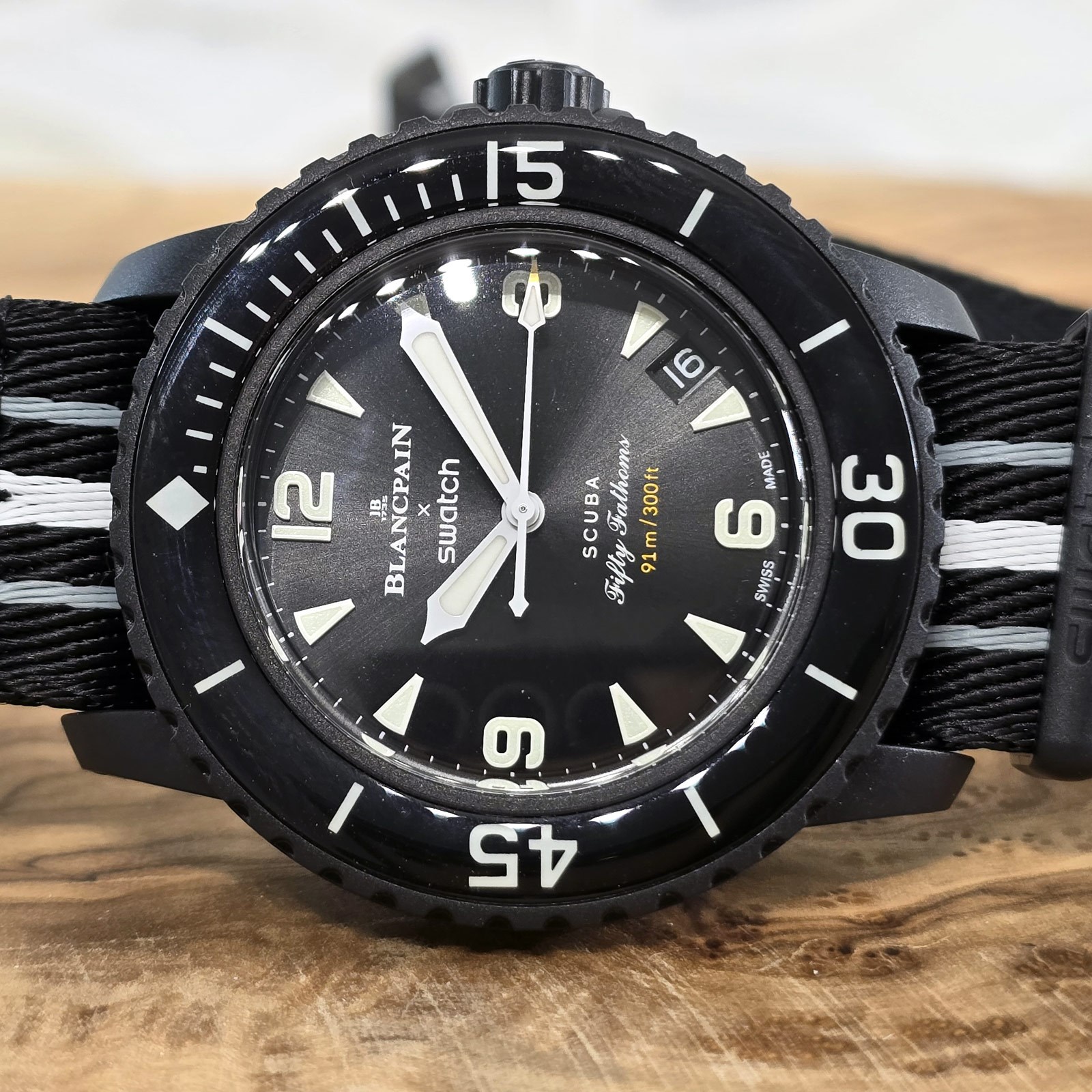 Blancpain X Swatch Scuba Fifty Fathoms Ocean of Storms Review