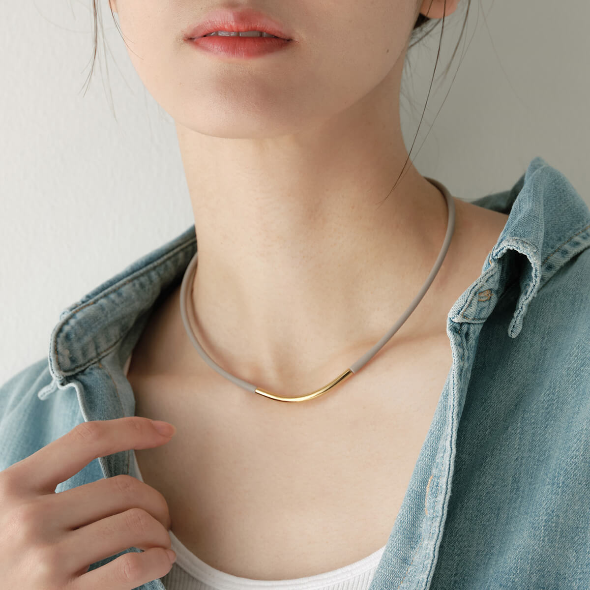 直営店限定】Lierrey ループ ネックレス（レディース／長さ：40cm