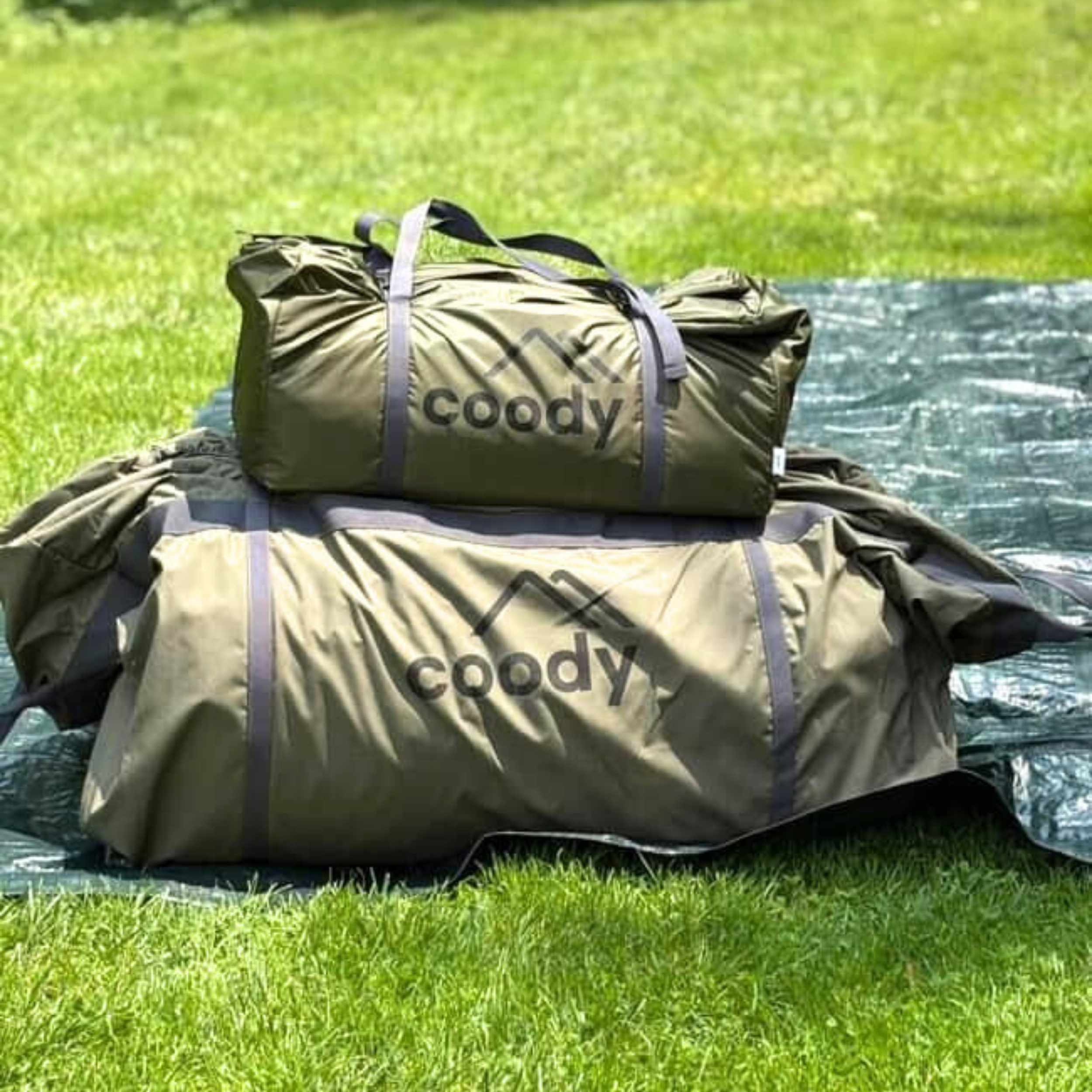 Coody Familia AirTent 17.2 Green for Camping (2-10 Person)