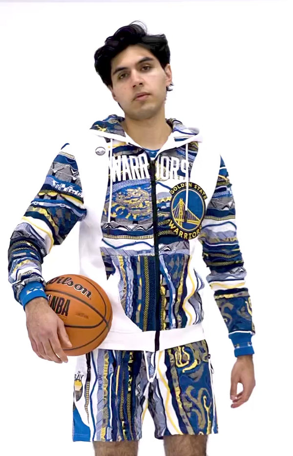 New - COOGI X NBA X Protege - Golden State Warriors Full Zip Hoody