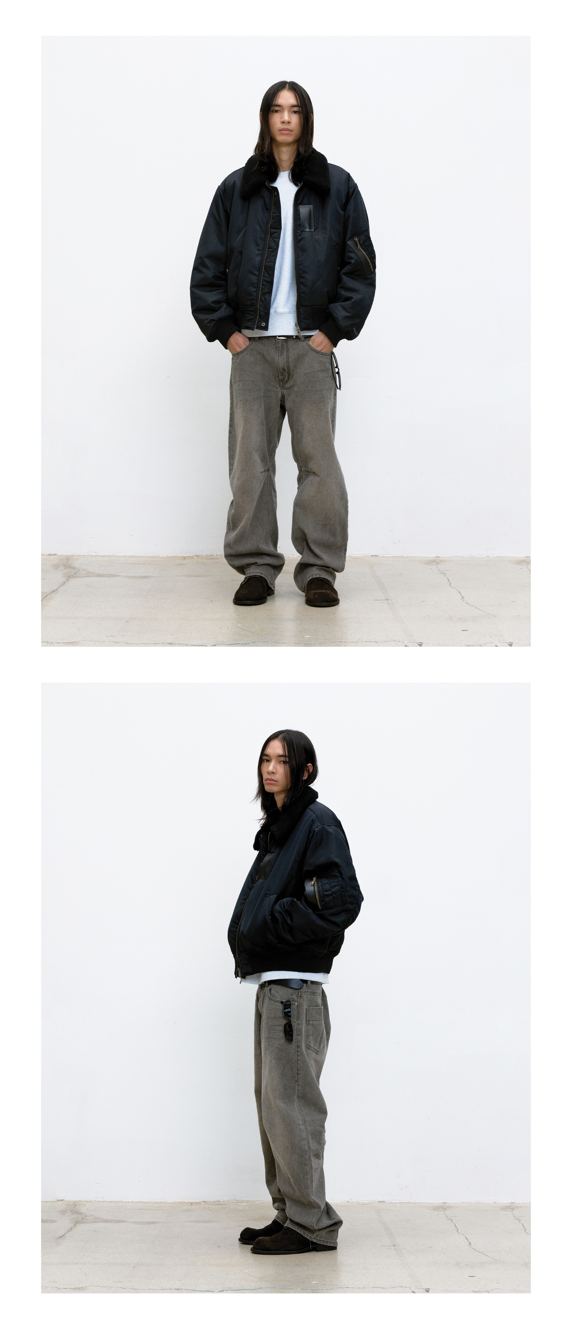 MUSINSA | COOR CWU Reversible Flight Bomber V.2 (Black)