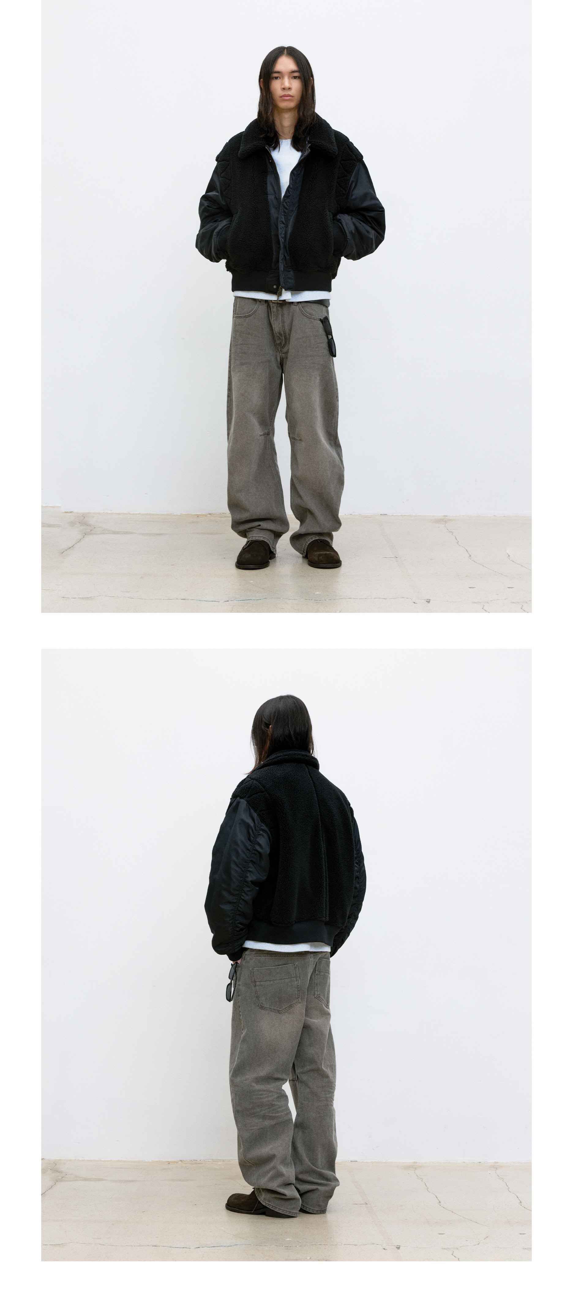 MUSINSA | COOR CWU Reversible Flight Bomber V.2 (Black)