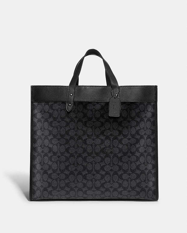 公式】COACH – コーチ | フィールド トート 40 シグネチャー キャンバス