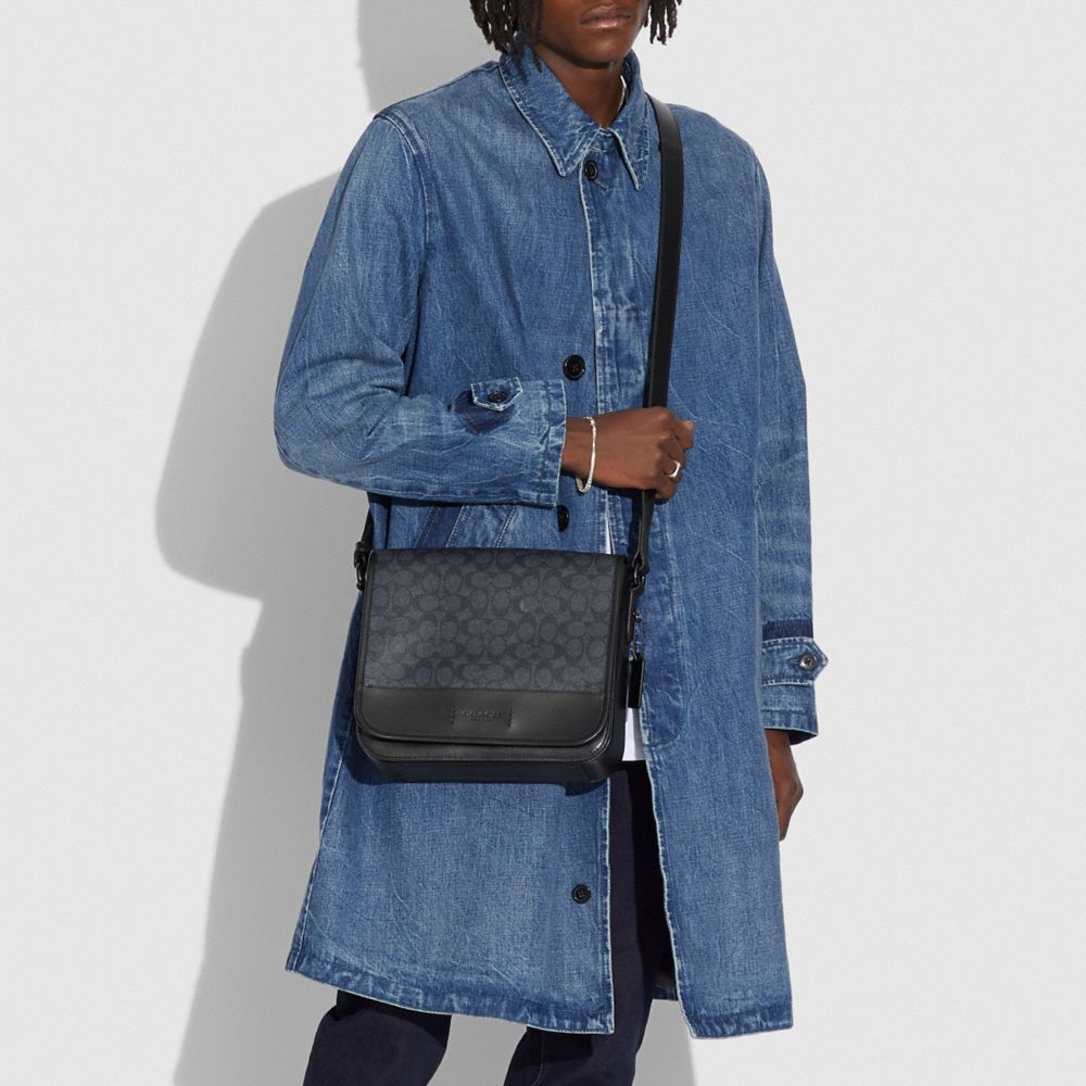 COACH® | Gotham Messenger Bag 27 In Signature Canvas