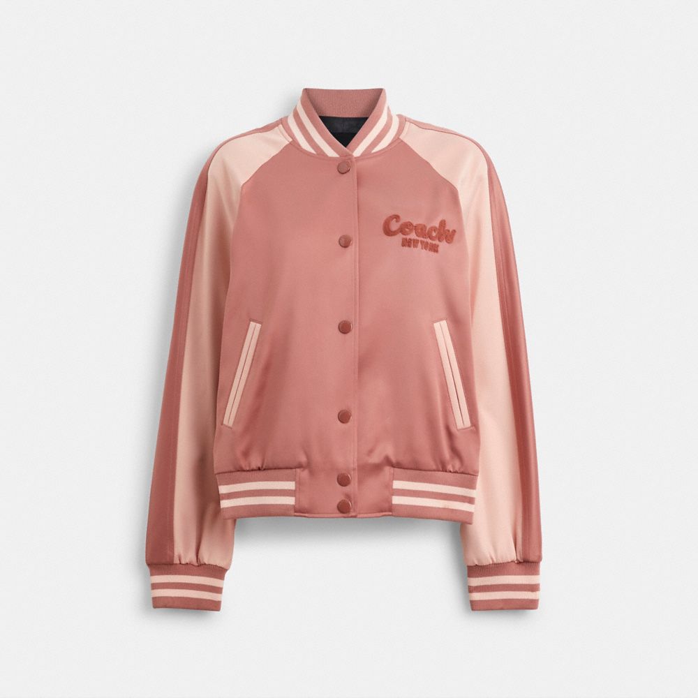 公式】COACH – コーチ | サテン ヴァーシティ ジャケット