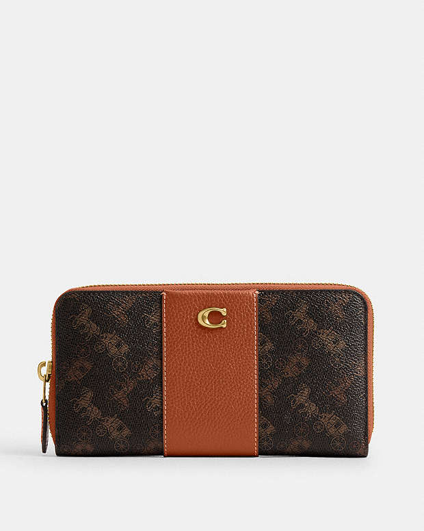 公式】COACH – コーチ | アコーディオン ジップ ウォレット・ホース