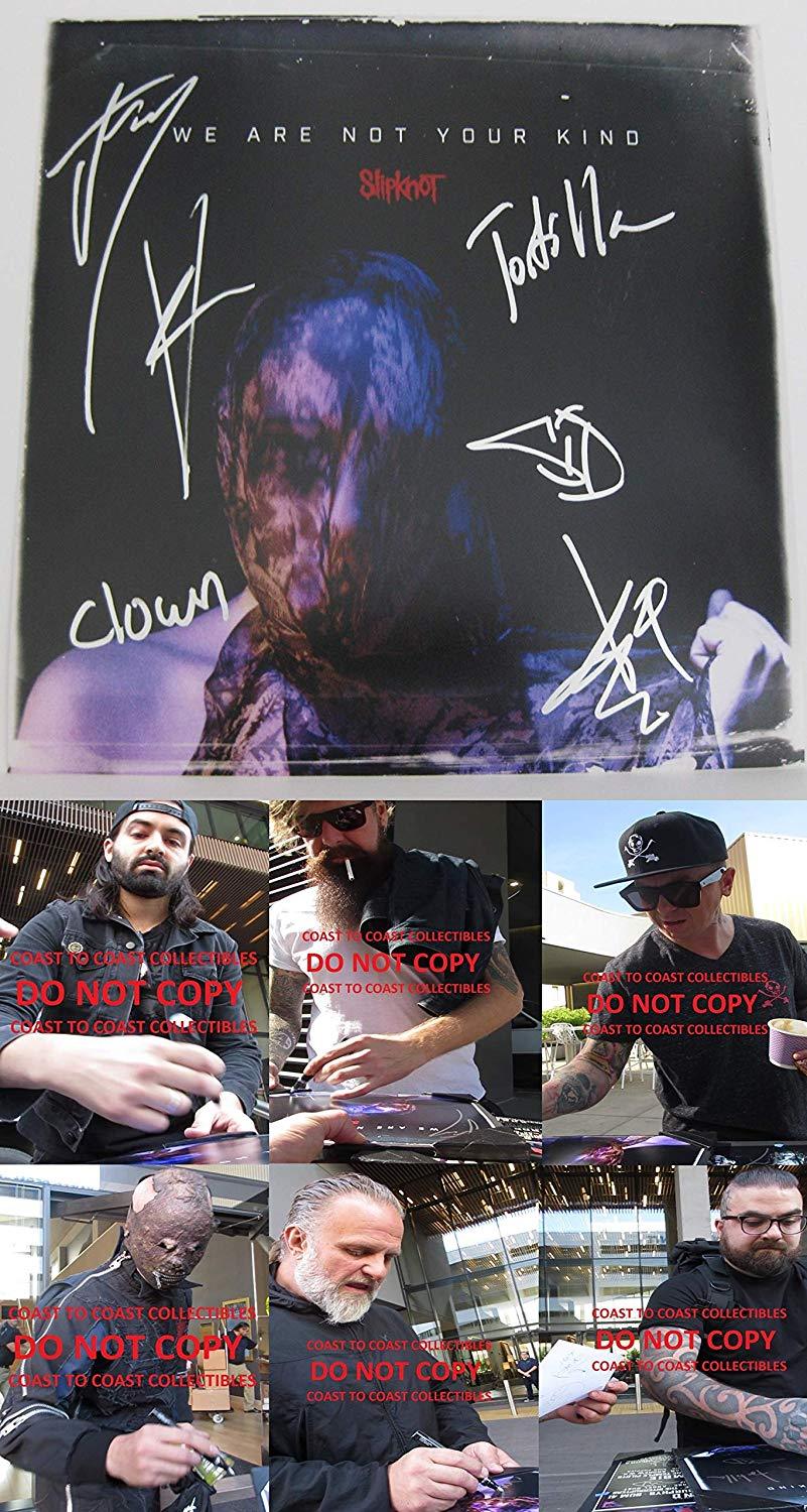 Slipknot metal band signed autographed 12X12 album photo,proof