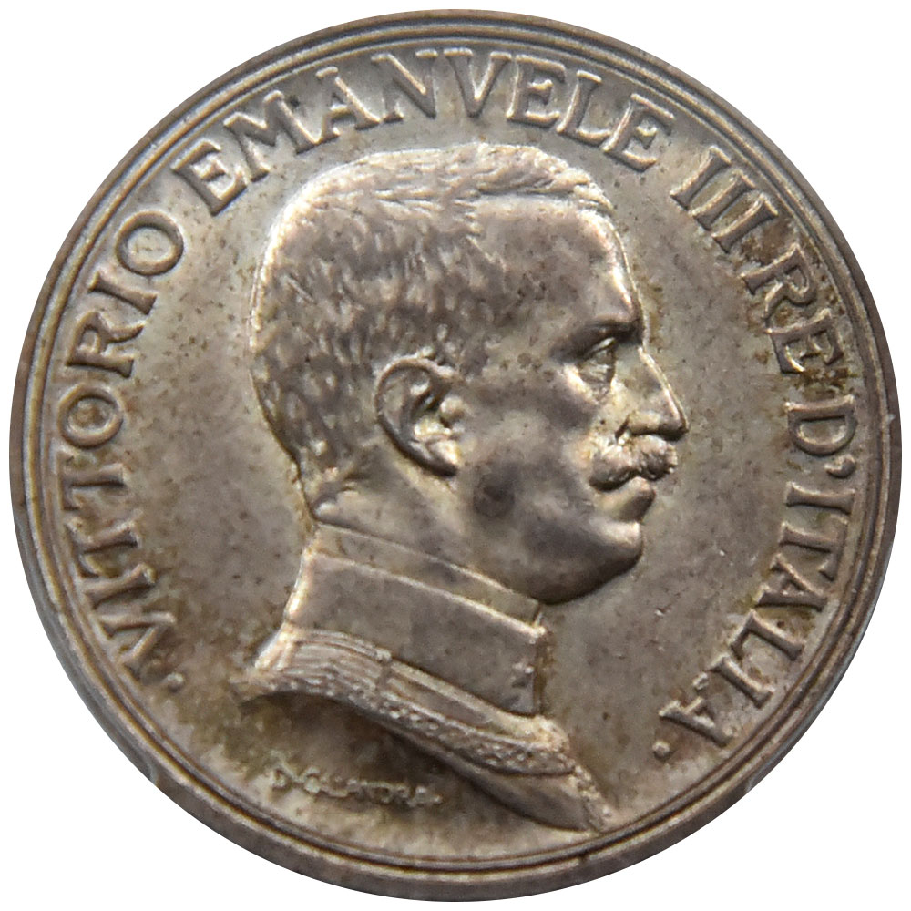 さ*e様 1916年イタリア王国 2リラ銀貨 ヴィットーリオ・エマヌエーレ3