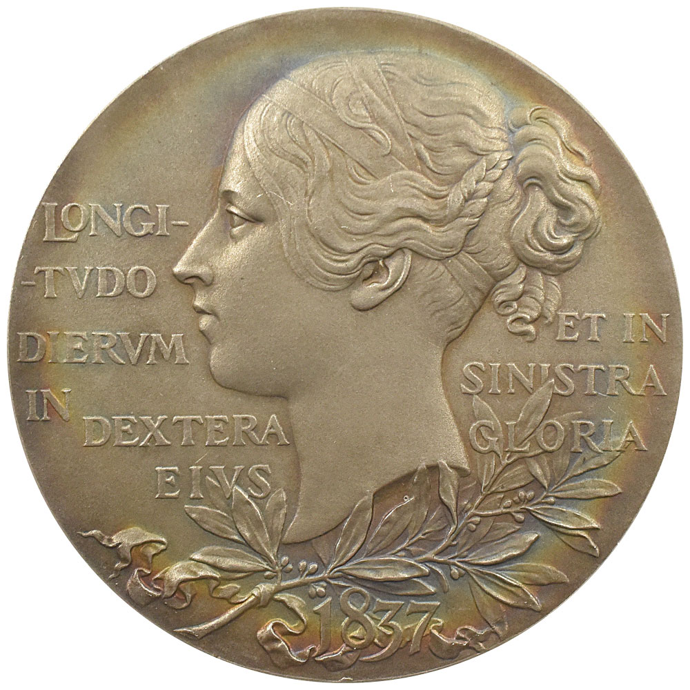 高鑑定】1897年 イギリス ヴィクトリア女王即位60周年記念銀貨