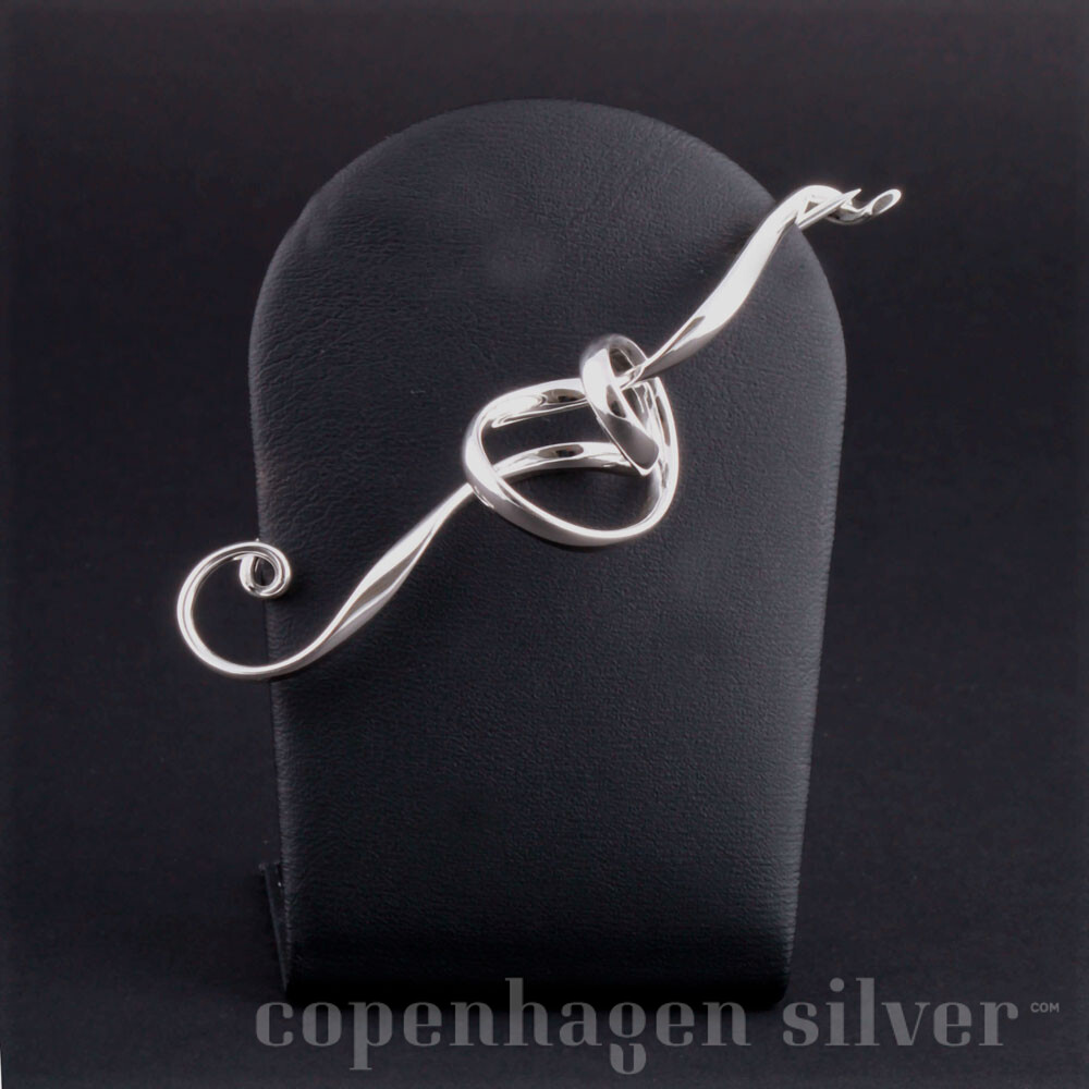 Georg Jensen Sterling Silver Forget-Me-Knot Brooch # 384