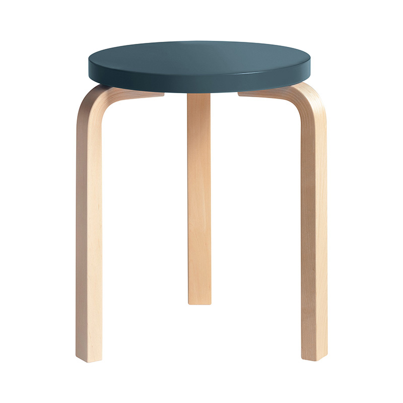 ARTEK（アルテック）スツール60 レッドラッカー ナチュラルレッグ