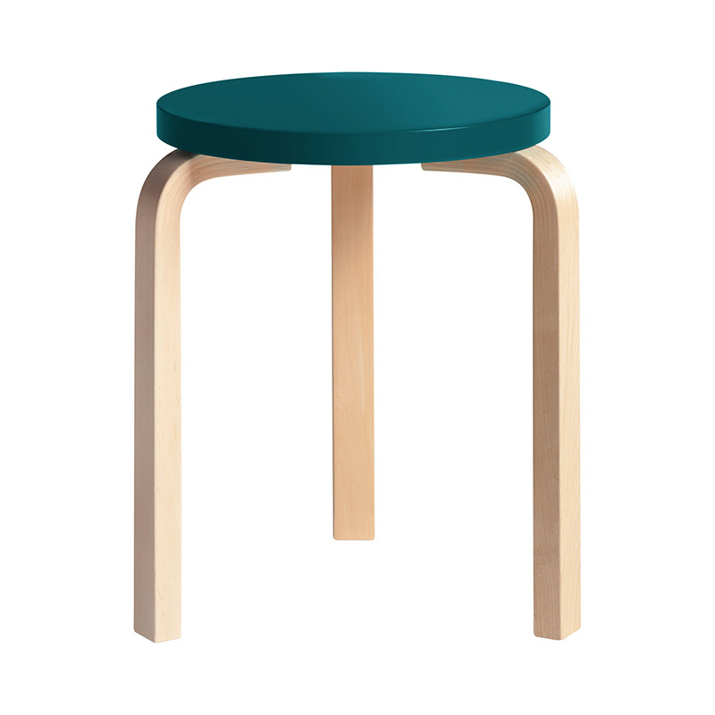 ARTEK（アルテック）スツール60 ブラックラッカー ナチュラルレッグ