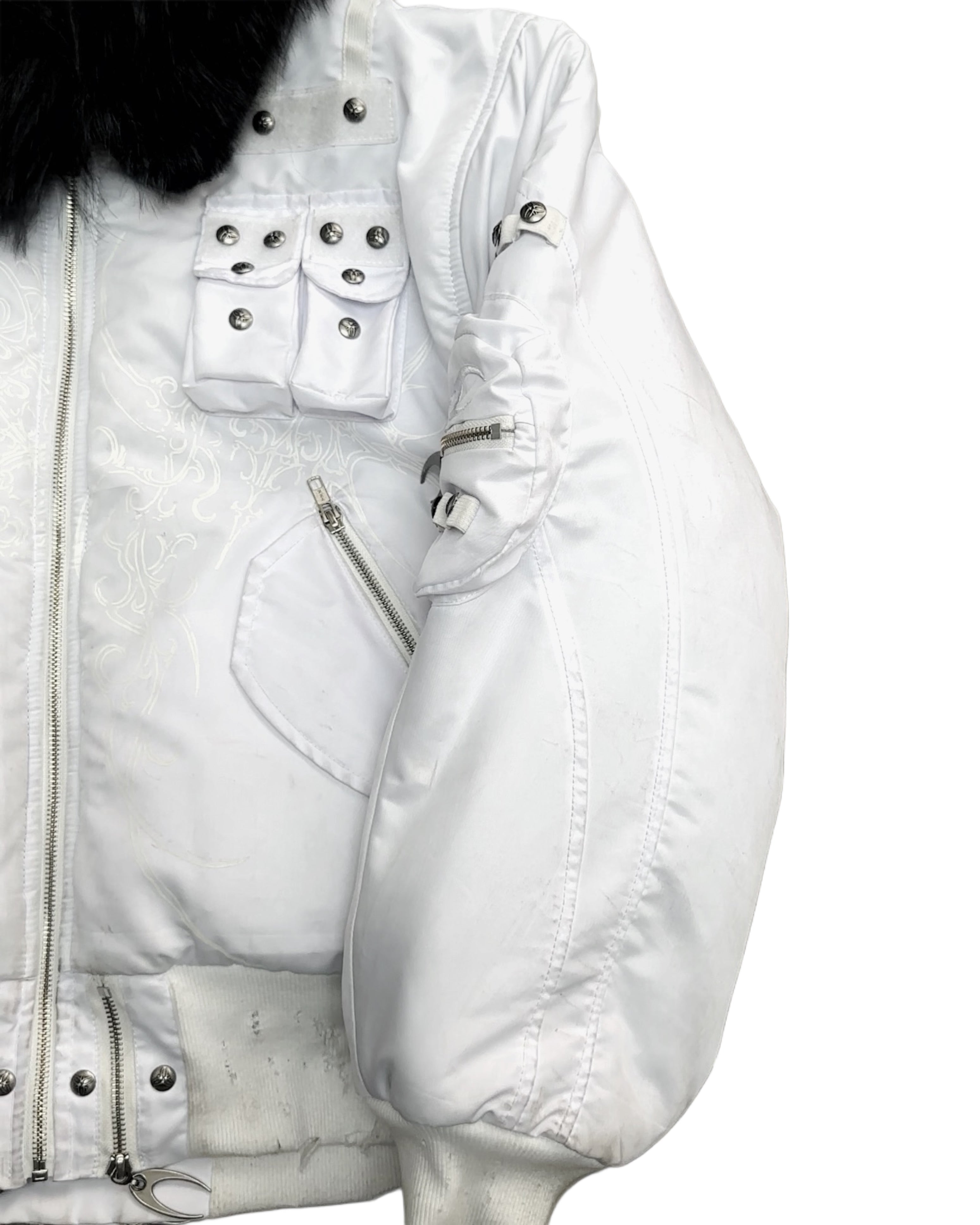 COZY CHAOS WHITE REVERSIBLE BOMBER JACKET – COZY WORLDWIDE
