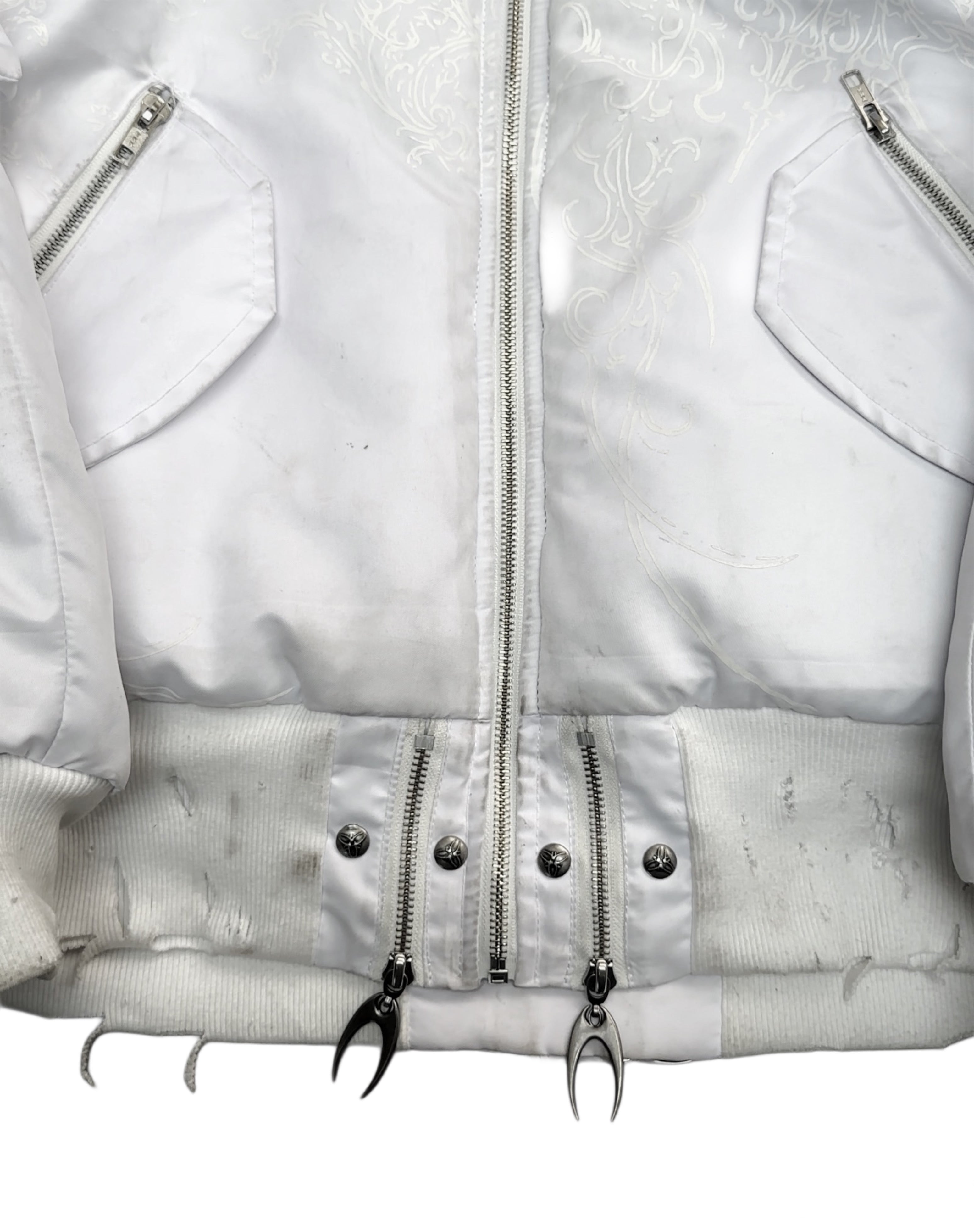 COZY CHAOS WHITE REVERSIBLE BOMBER JACKET – COZY WORLDWIDE