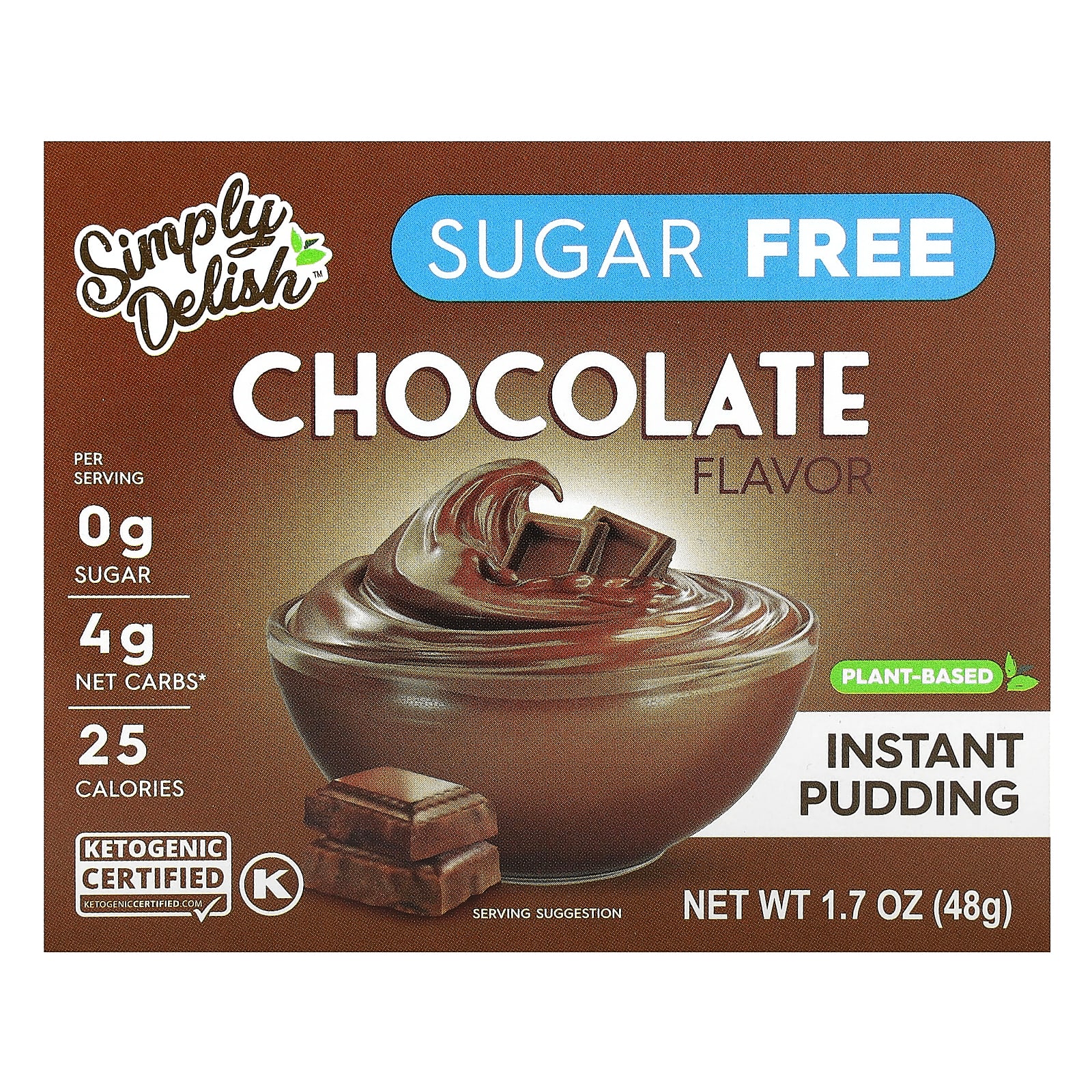 ナチュラルインスタントプディング、チョコ、48g（1.7オンス）