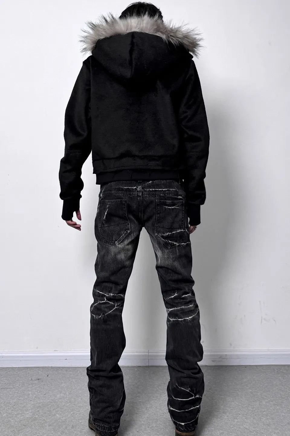 noEmosen ノーエモセン｜Cross Coffin Fur Hoodie クロスファー