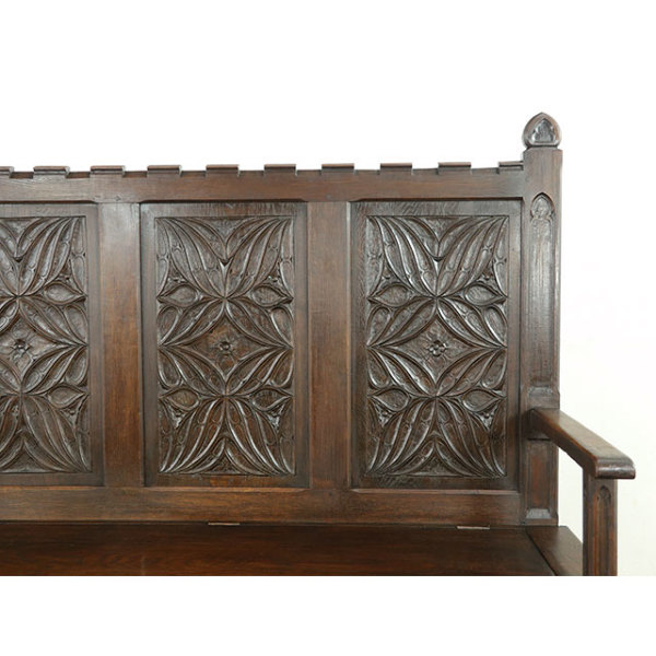 1910年頃 オーク材 フランス アンティーク・ベンチ antique64342 新着