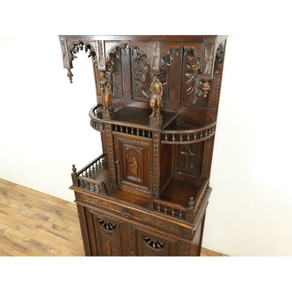 1880年頃 オーク材 フランス アンティーク・キャビネット antique65065