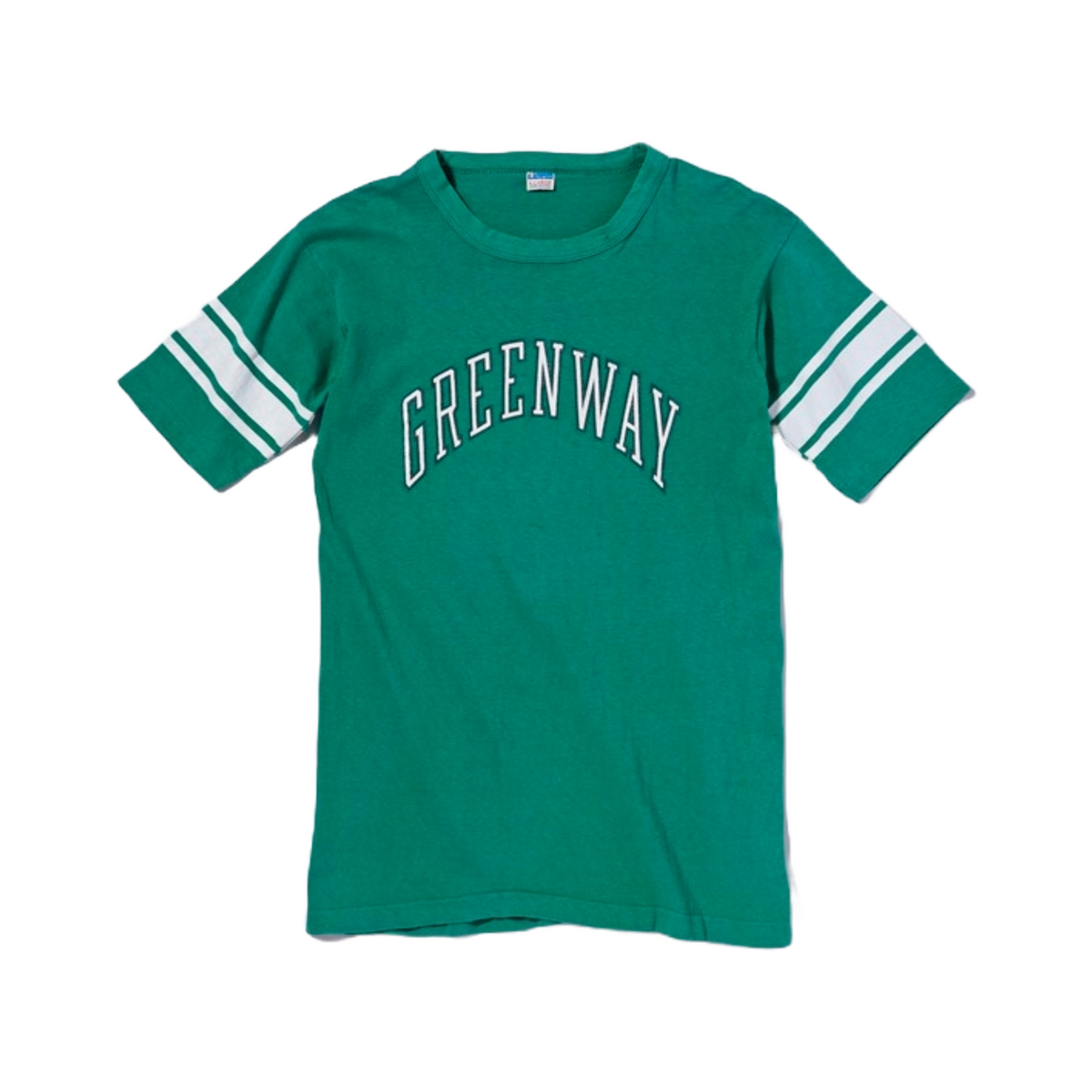 1970年代 Champion フットボールTシャツ グリーンウェイ