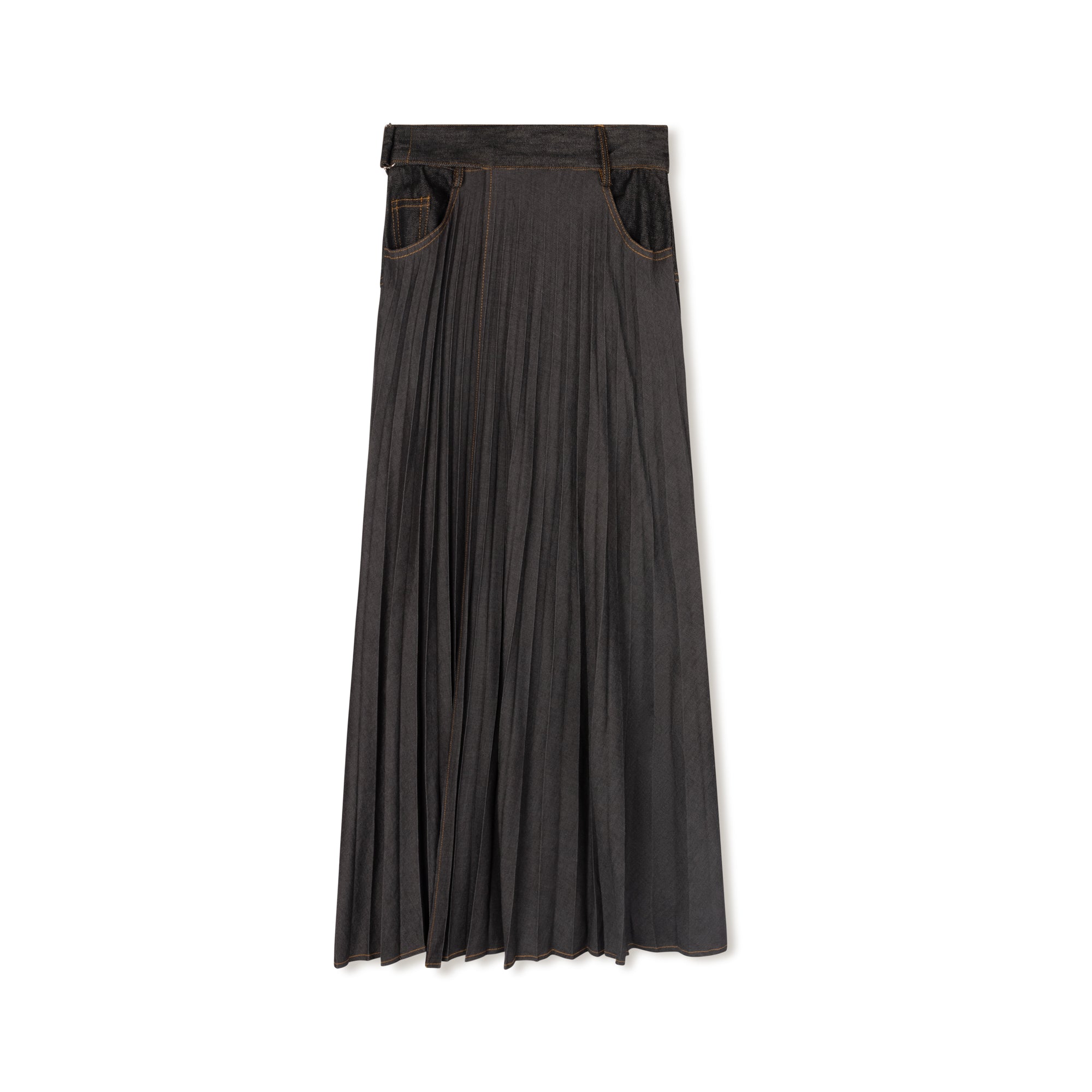 Denim Wrap Skirt | Black [Final Sale] – C'Moi