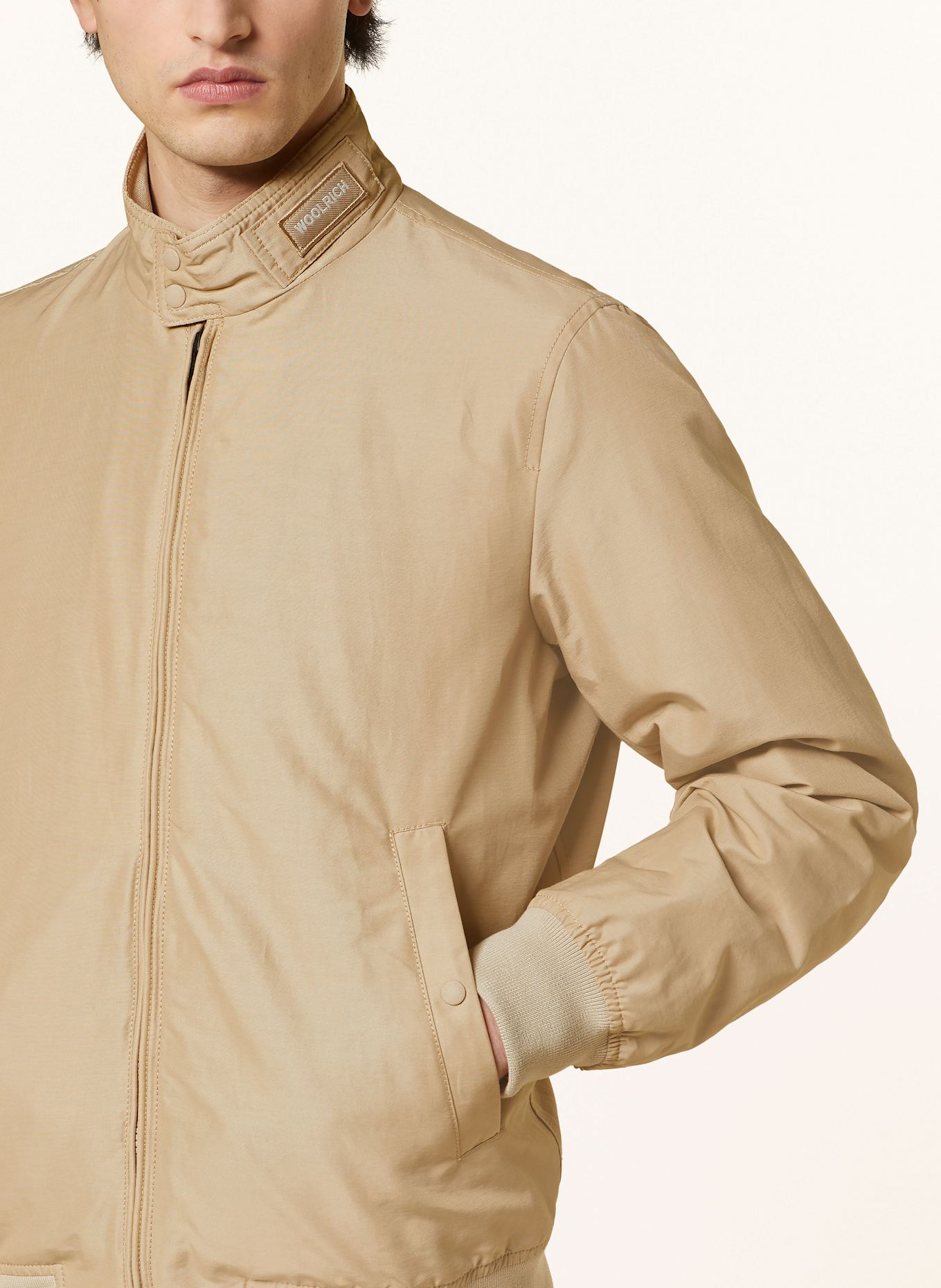 WOOLRICH Bomber jacket CRUISER in beige