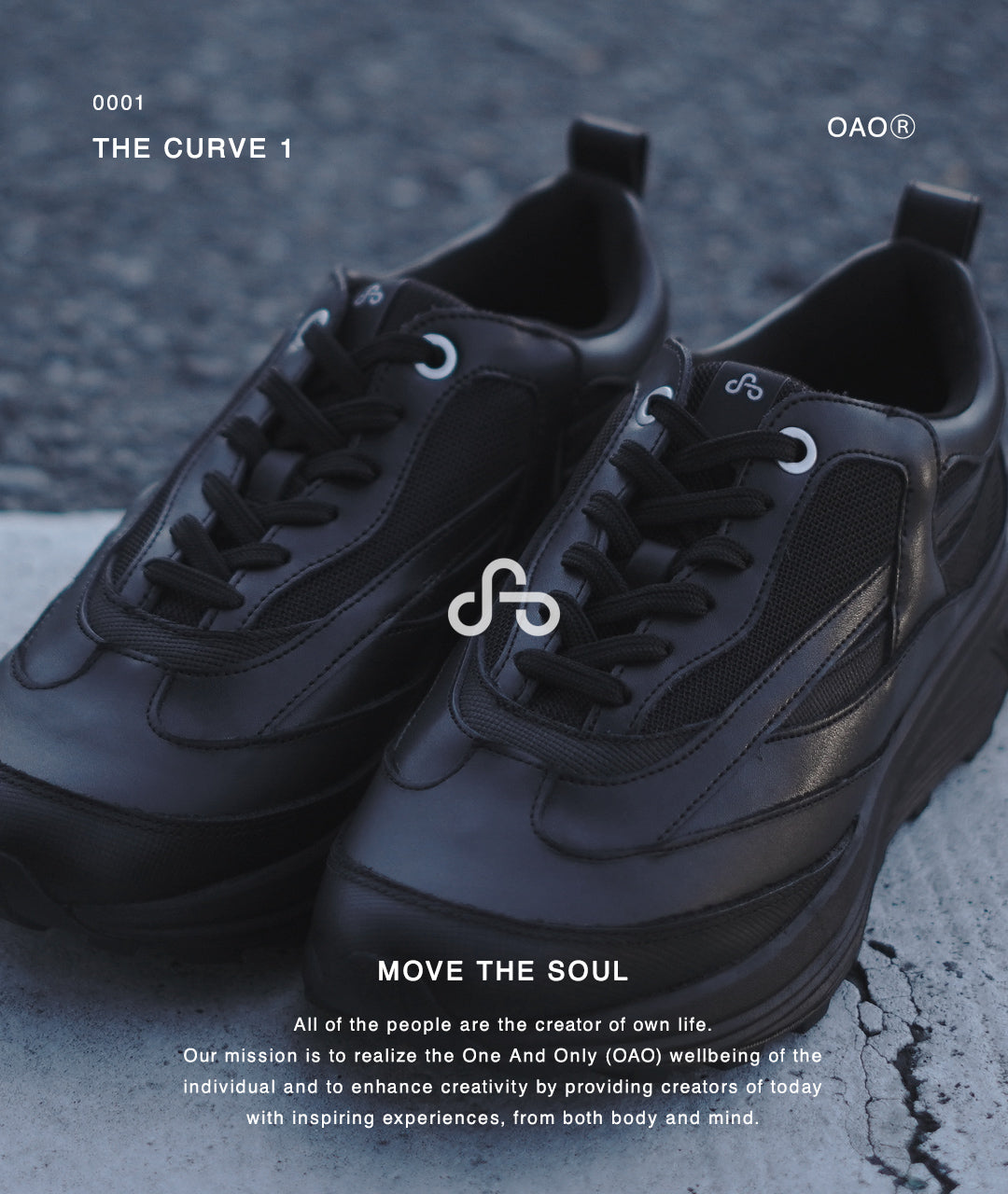 OAO オーエーオー スニーカー ザ カーブ 1 レザー THE CURVE 1 【送料