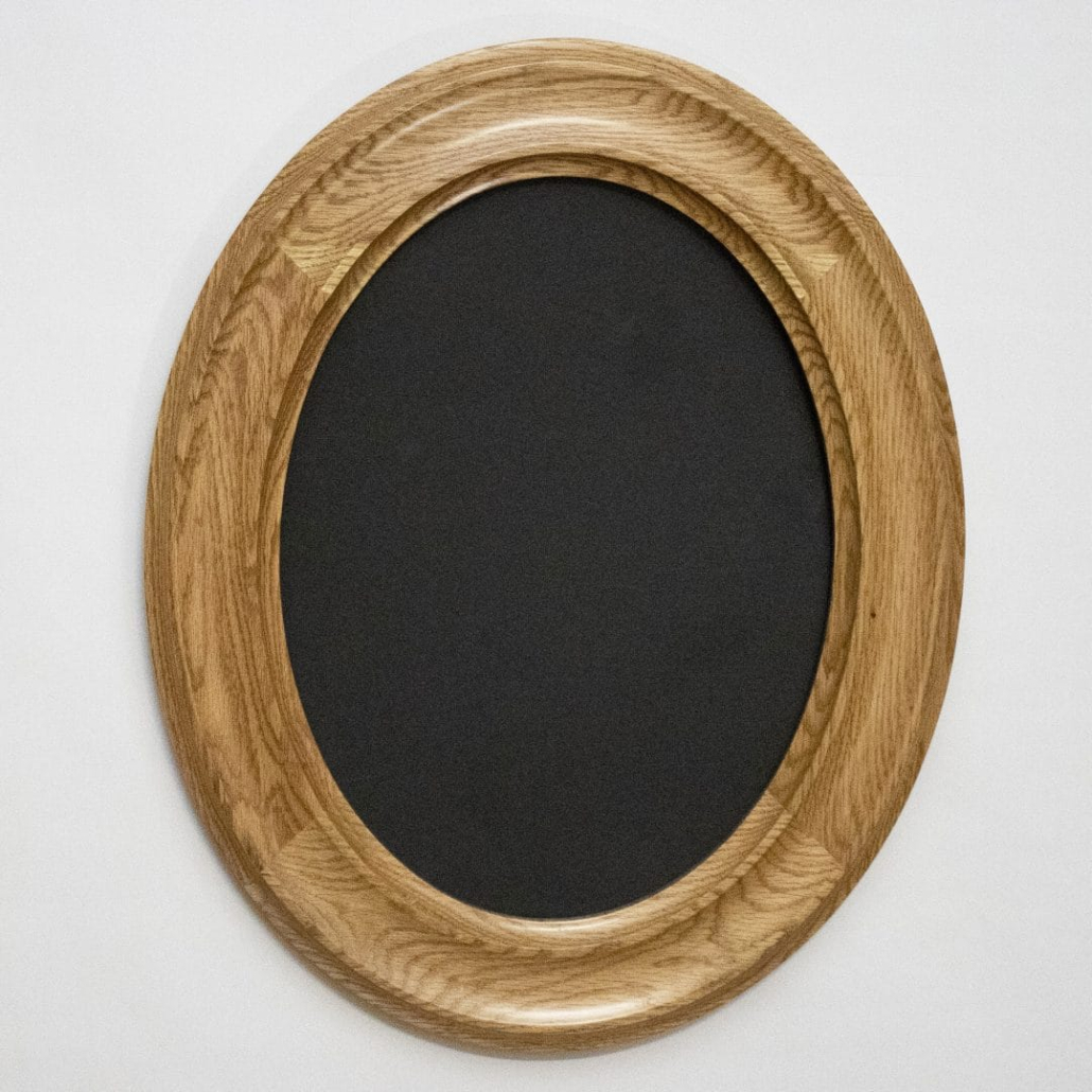 Honey Oak Oval Frames - Crone's Custom Woodworking