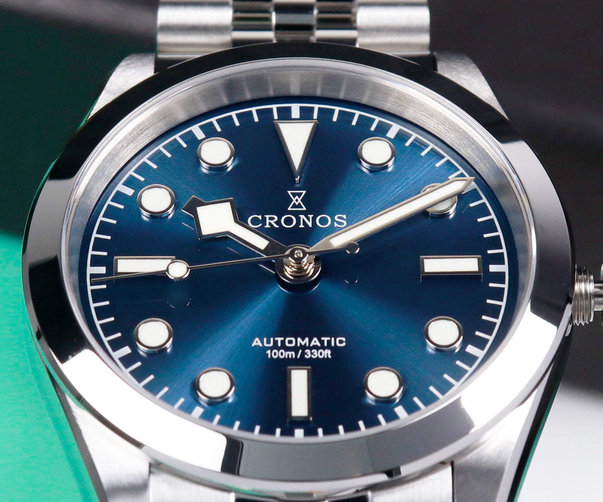 Cronos 36mm Snowflake Automatic Men Watch L6036 – Cronos Watch Store