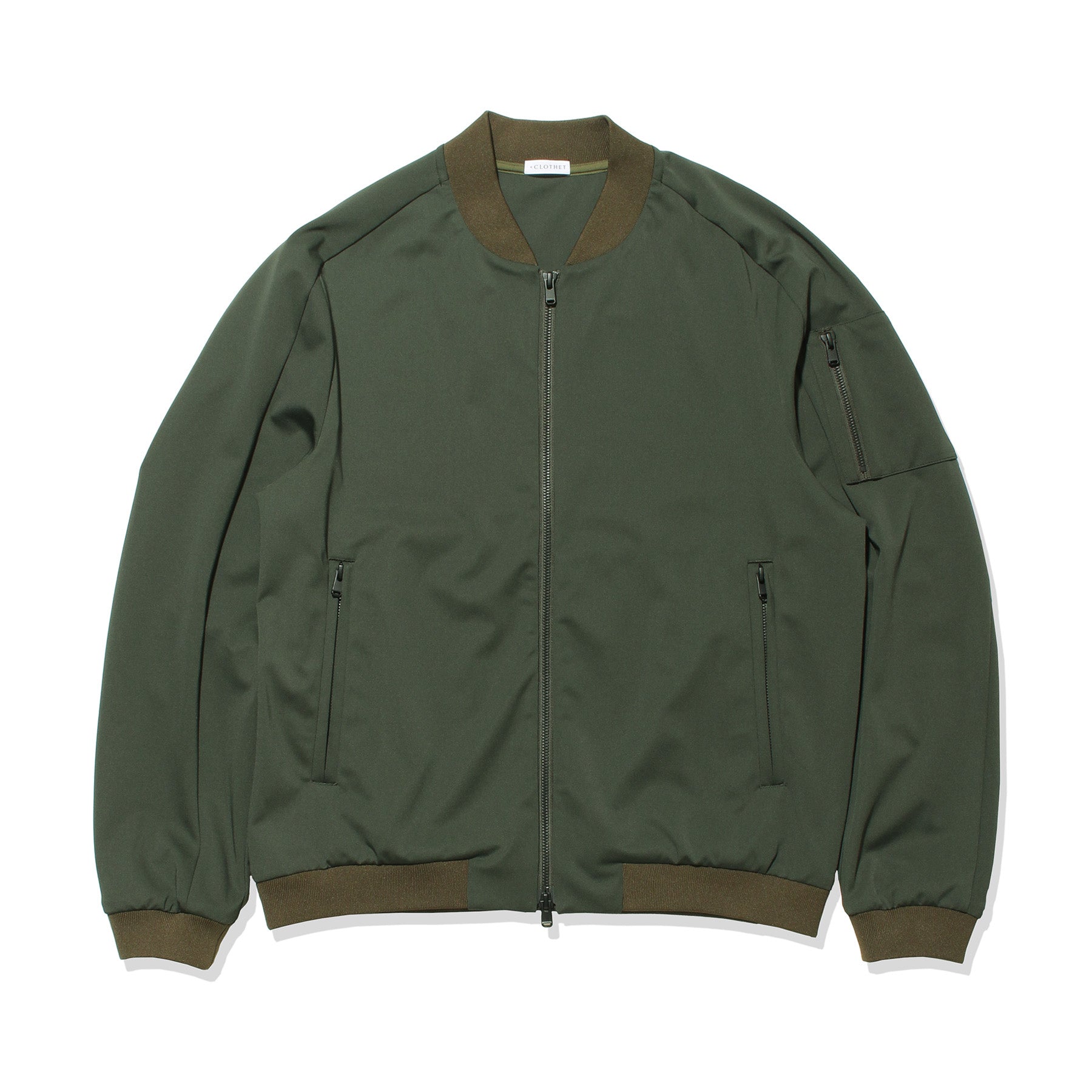 マットツイスト フライトジャケット ブラック | ＋CLOTHET ONLINE