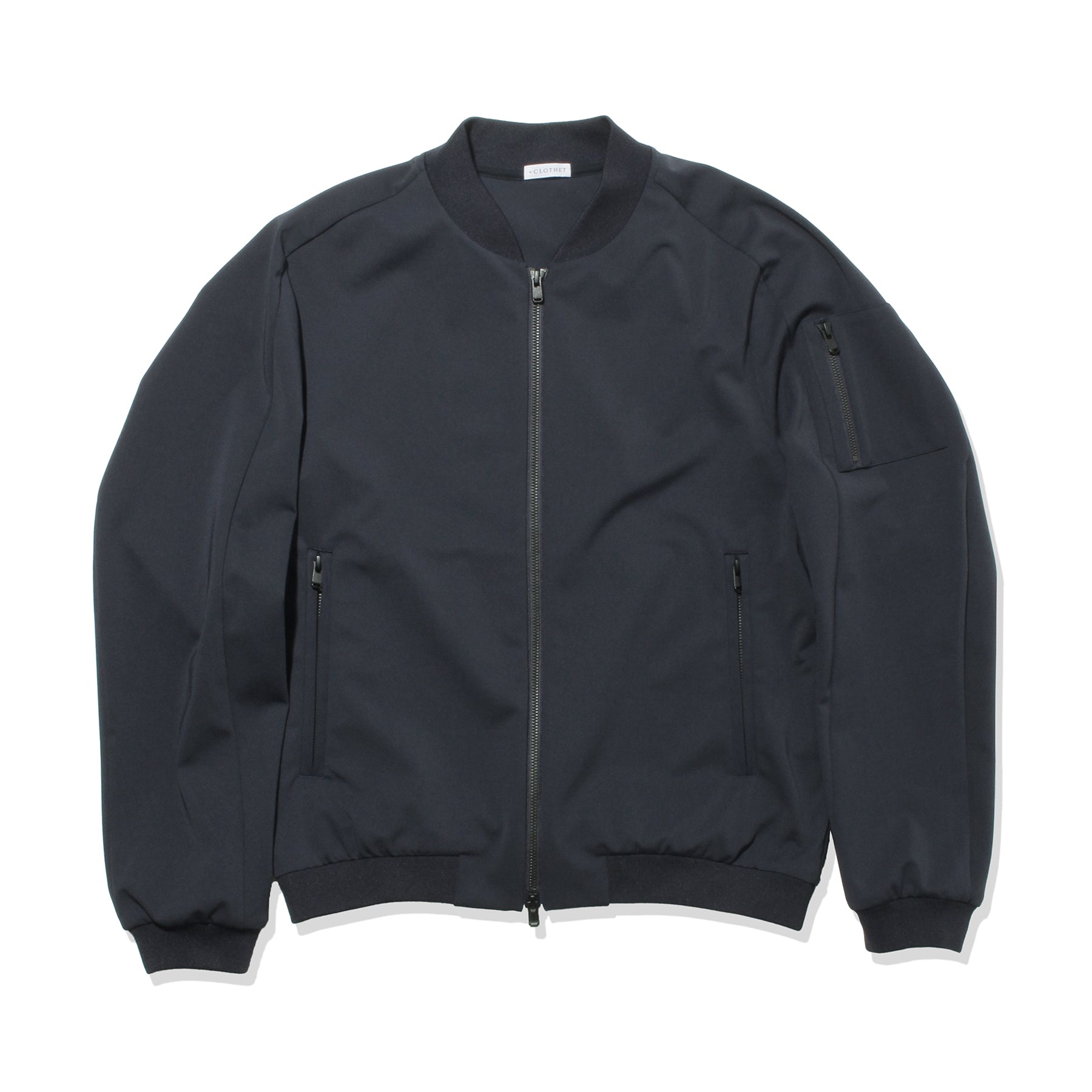 マットツイスト フライトジャケット ブラック | ＋CLOTHET ONLINE