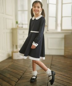 110-140cm】モダンネイビー ワンピース / 組曲 KIDS | ファッション