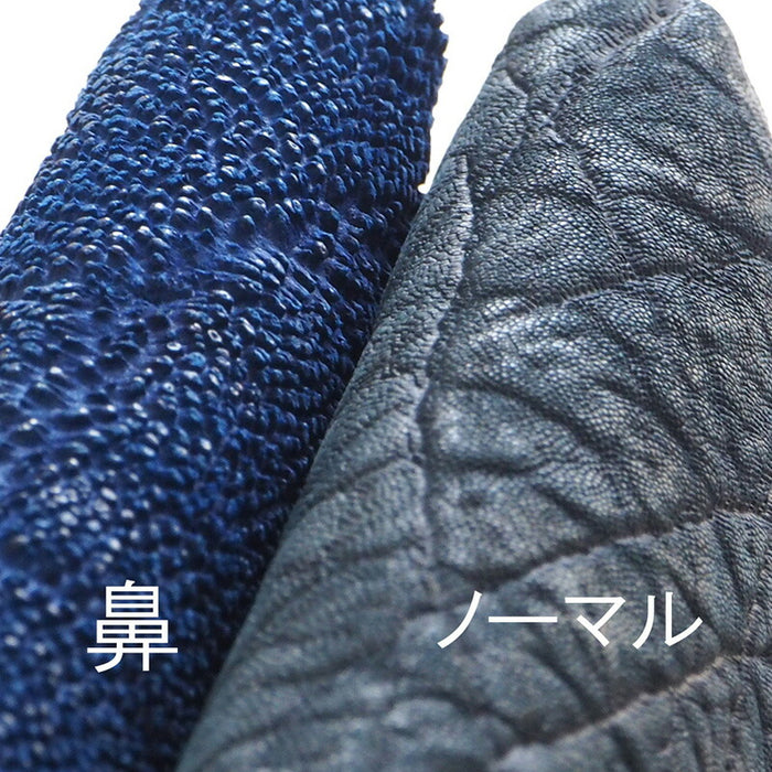 ZOO(ズー) 財布 長財布 象の鼻の革 ラウンドファスナー ロイヤルブルー