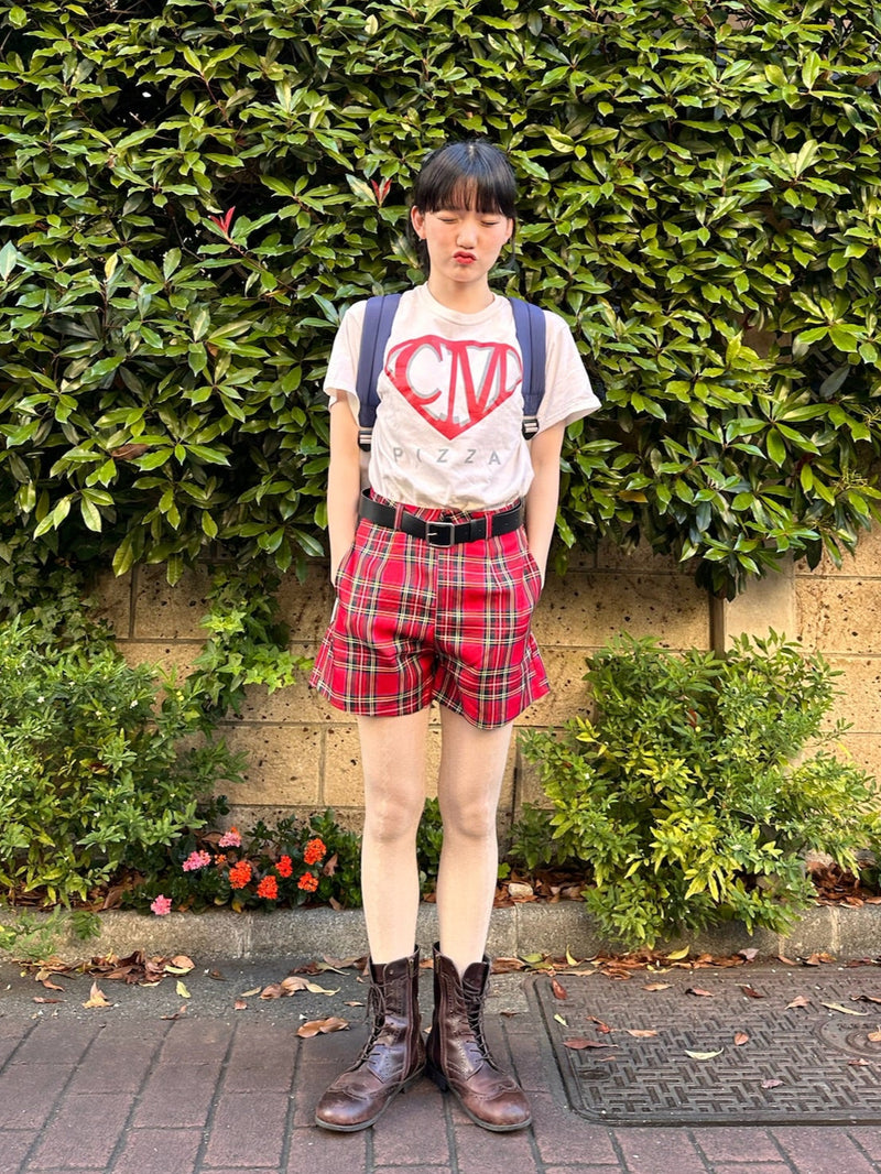 レッドチェックショートパンツ DPA43348 – CRAMMY
