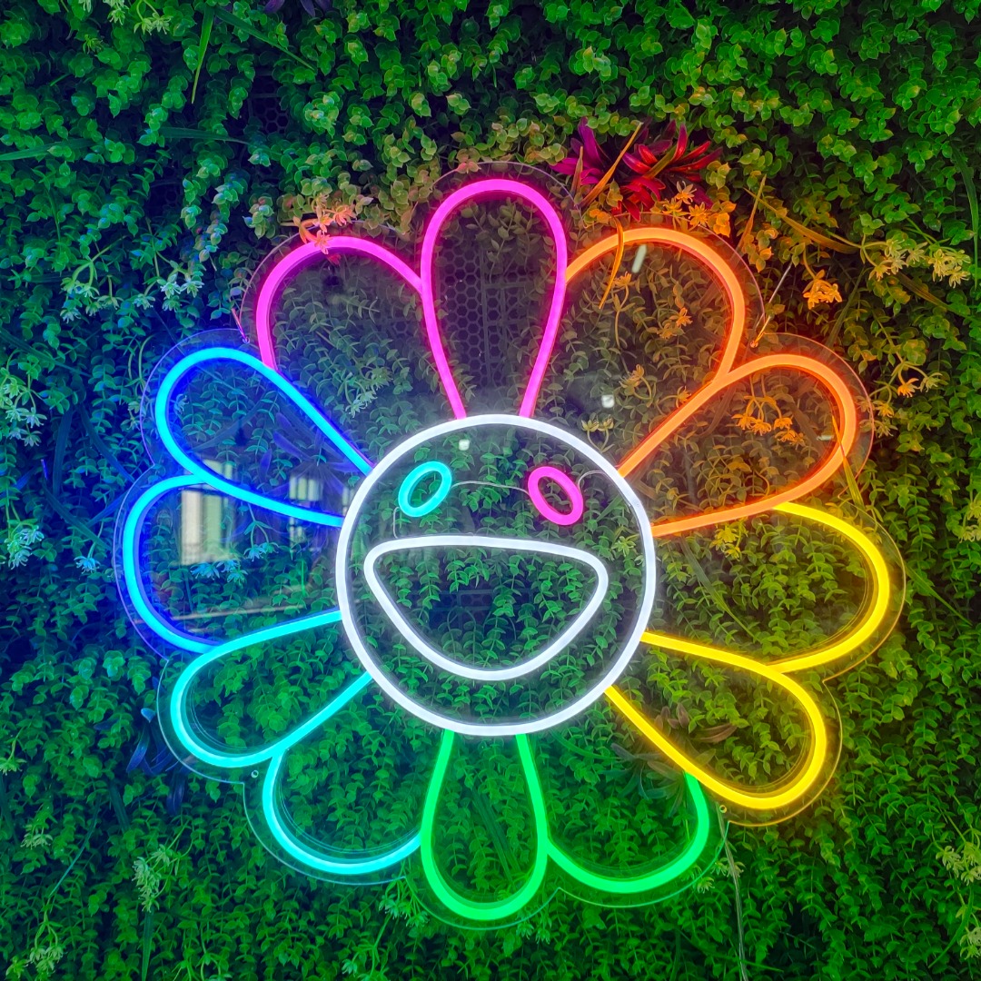 Murakami Flower Neon Sign For Wall Art LE - CreateNeon.Com