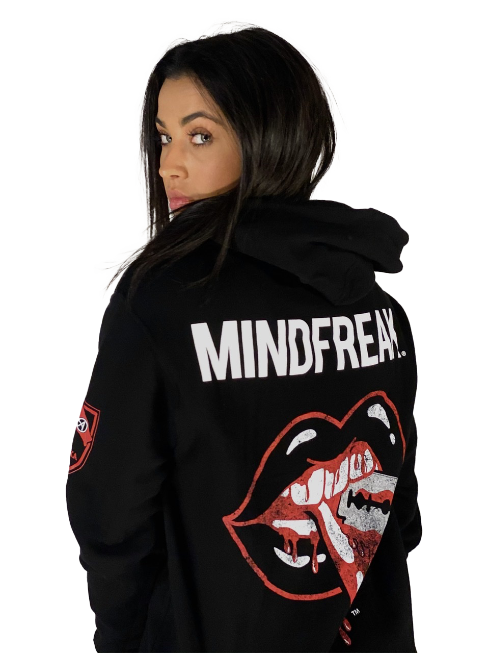 UNISEX ZIP HOODIE MF “X” TONGUE W/ RAZOR