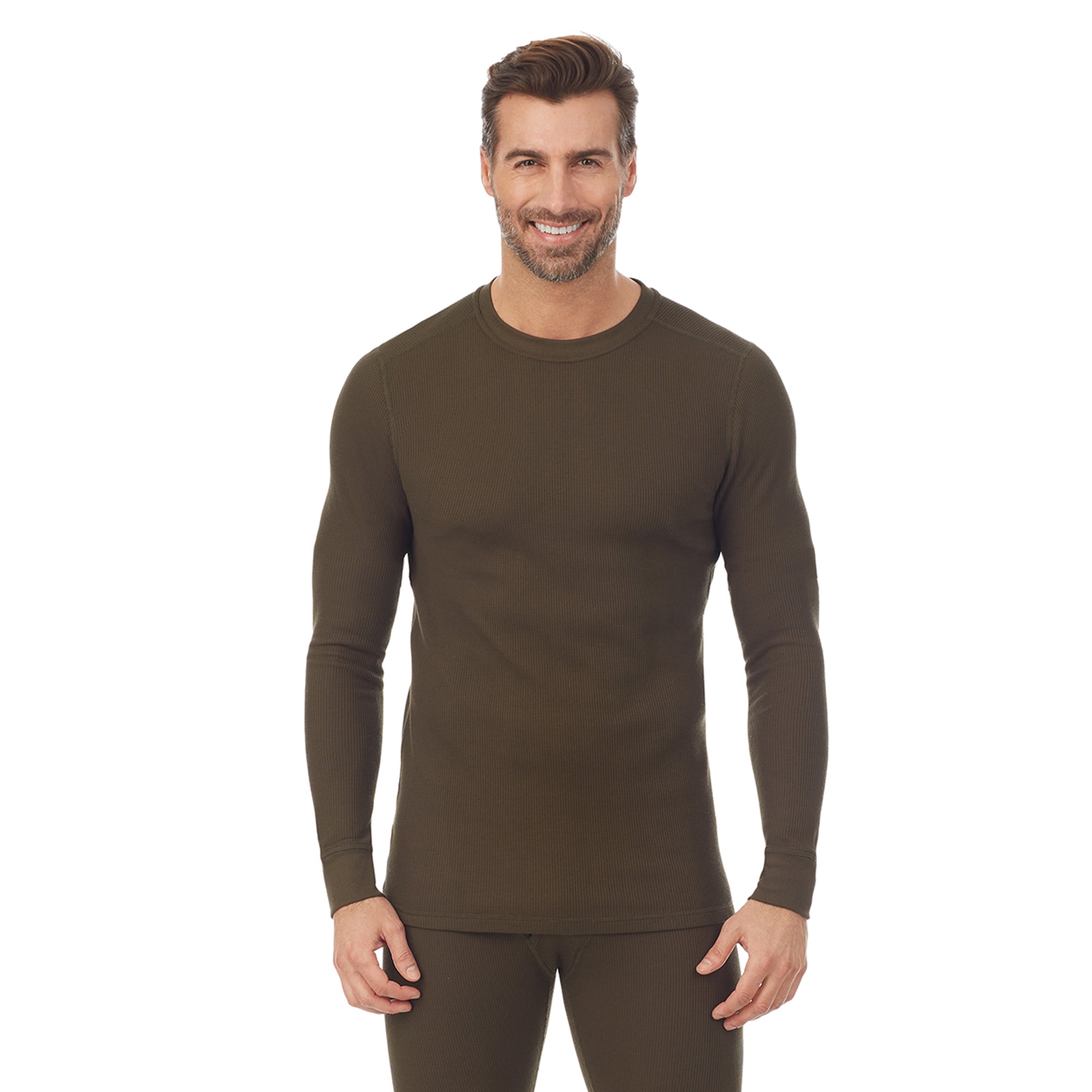 Waffle Thermal Long Sleeve Crew – Cuddl Duds